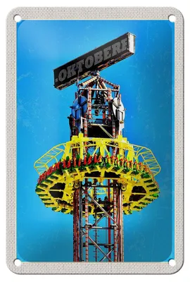 Produktbild von Blechschild Reise 12x18cm  München Kirmes Feier Schild