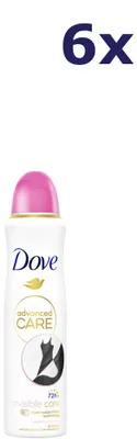 Produktbild von 6x Dove Deo-Spray – 150 ml „Invisible Care“ mit Wasserlilien- und Rosenduft
