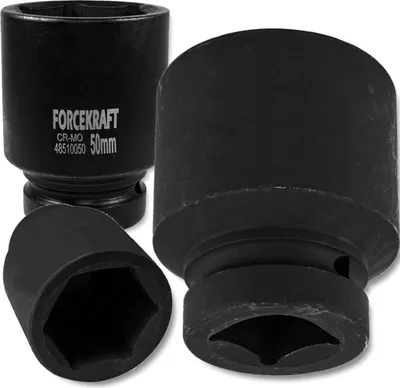 Zdjęcie produktu dla FORCEKRAFT Nasadka udarowa GŁĘBOKA 1 " 50 mm 6-kątna