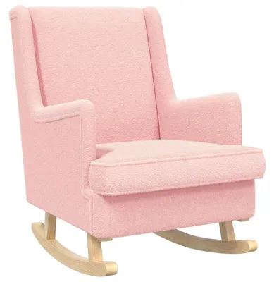 Immagine prodotto di vidaXL Sedia a dondolo Rosa 62 x 80 x 85 cm Bouclé