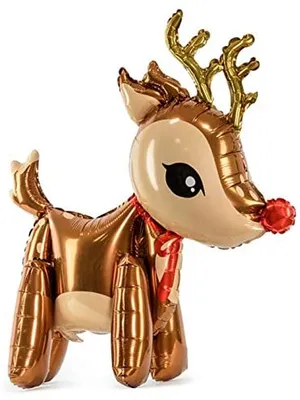 Immagine prodotto di Renna di Natale in Palloncino Foliato 50x62 cm Raffinato