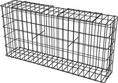 Produktbild von Gabione feuerverzinkt 102 cm x 52 cm x 22 cm, Maschenweite 5 cm x 10 cm, fertig geschweißt