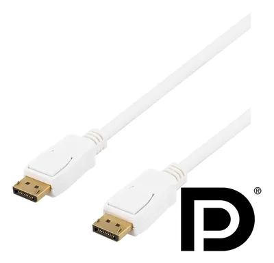 Obrázek produktu pro Deltaco DP-1021D, 2 m, DisplayPort, DisplayPort, Samec, Samec, 3840 x 2160 px