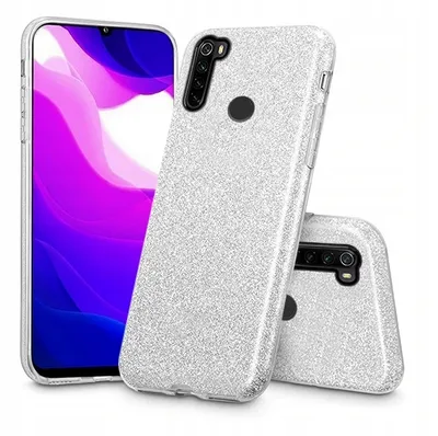 Produktbild von XIAOMI REDMI NOTE 8T Handy Tasche Hülle Cover GLITTER Brokat Case SILBER