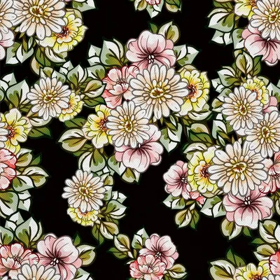 Image de OUTDOOR DECOSTOFFE OXFORD - Motiv Blumen 11