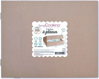Produktbild von 2 Pappschachteln für Kuchen 32x32x8cm