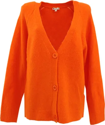 Produktbild von 27334 Street One, ,  Damen Strickjacke, Mittelstrick, orange neon, 38
