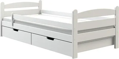 Obrázek produktu pro Jednolůžková postel 90x200 GASTON se šuplíky - borovice bílá