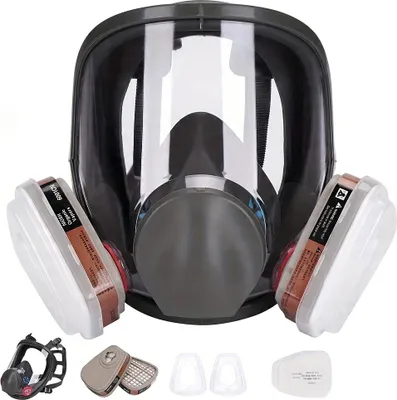 Immagine prodotto di MASCHERA ANTIPOLVERE 6800 PROTEZIONE + 2 filtri al carbone + 12 filtri