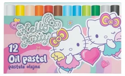 Image de Pastels à l'huile Hello Kitty, 12 couleurs