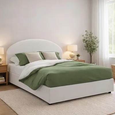 Produktbild von Doppelbett Dmende, Containerbett mit Kunstlederbezug, 100%  Italy, Frontöffnung, inklusive Matratze Cm 160x200, Weiß
