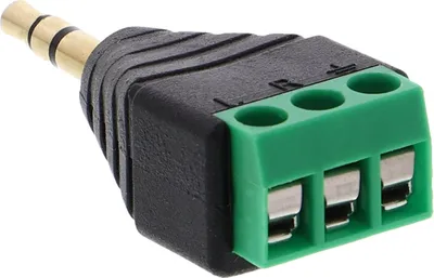 Produktbild von 3.5mm Klinkenstecker auf Schraubklemmen Terminal - 3-polig