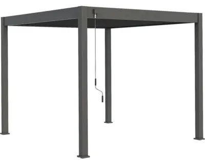 Obrázok produktu pre Pergola bioklimatická Rojaplast Intro Plus 400 x 300 x 255 cm voľne stojaca antracit
