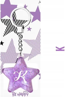 Produktbild von Schlüsselanhänger „Sternchen K“ – Be-Happy Gifts