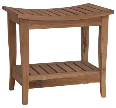 Obrázok produktu pre vidaXL Kúpeľňový stolík prírodný 50 x 35 x 45 cm z masívneho teakového dreva