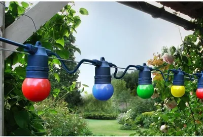 Immagine prodotto di Ghirlanda luminosa - Colorado - 5 m - Lampadine colorate - Nero
