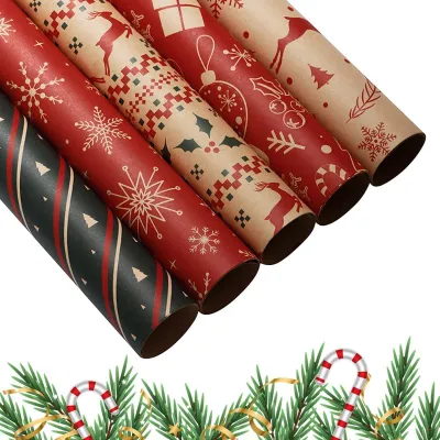 Immagine prodotto di Carta da regalo festiva (5 fogli)