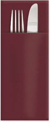 Produktbild von 50 Servietten Bestecktaschen CutleryStar PREMIUM PAP 40x32 cm bordeaux
