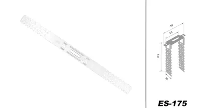 Produktbild von HEXIM Direktabhänger 75-250mm für CD 60/27 & Holzlattung Trockenbau Rigips Deckenabhänger (50 Stück, 175mm) Deckenabhängung CD Deckenprofil 60/27