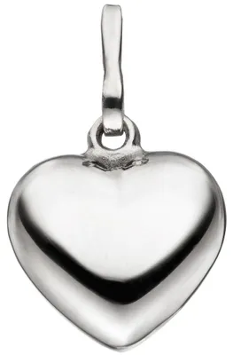 Produktbild von Anhänger Herz aus 925 Silber 11,6mm Silberanhänger Herzanhänger für Damen