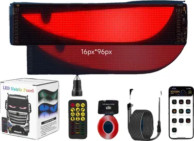 Obrázek produktu pro LED kontrolka, programovatelná, vodotěsný design, 2 ks LED displej