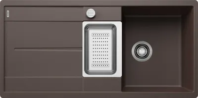 Produktbild von BLANCO METRA 6 S-F Einbauspüle SILGRANIT cafe ab 60 cm mit Ablauffernbedienung, mit Zubehör - inkl.