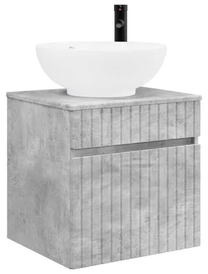 Immagine prodotto di Mobile lavabo da parete Grigio Cemento 49 x 44,5 x 66,5 cm