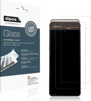 Produktbild von 2x Schutzfolie für sunmi P3K matt - Anti-Shock 9H Folie dipos Glass Kunststoffglas