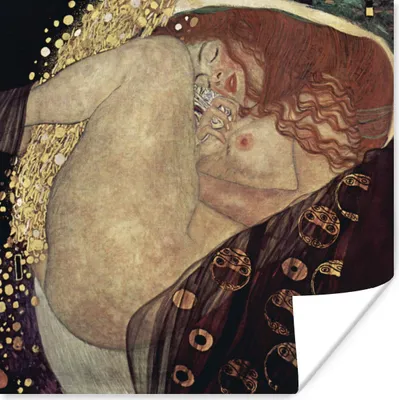 Produktbild von MuchoWow® Poster Danaë - Gustav Klimt 100x100 cm - Babyzimmer