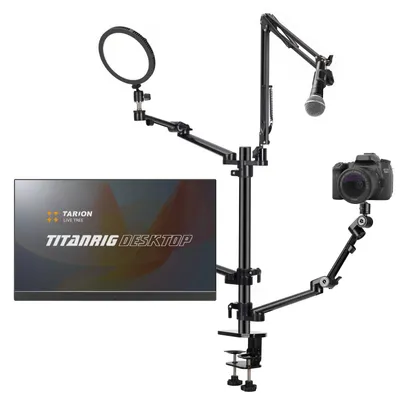 Obrázek produktu pro Stolní stativ TARION pro montáž kamery s 4-kloubovým ramenem, model Titanrig
