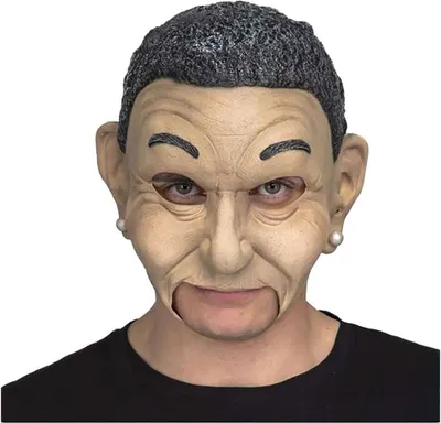 Image de Mom Open Old Latex Mask Man Black Black One Size