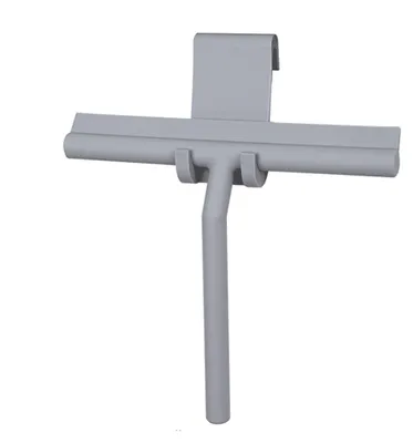 Produktbild von VDN Stainless Duschwischer - Duschzieher - Ramenzügler - Grau - mit flexiblem Glashaken