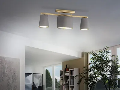 Produktbild von EGLO Almeida 2, 3 Glühbirne(n), E27, IP20, Messing, Cappuccino