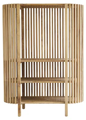 Produktbild von Bücherregal Teakholz massiv 160 cm modern