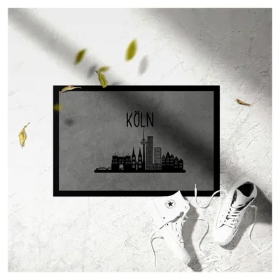 Produktbild von Fußmatte mit Kölner Skyline als Souvenir und Geschenkidee
