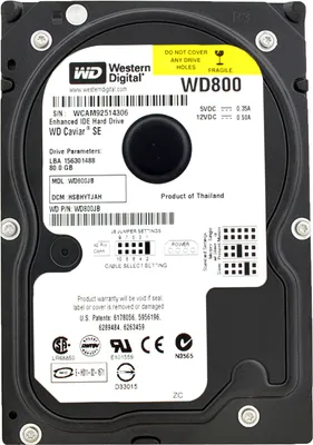 Produktbild von Festplatte WD WD800JB 80GB 2Mb Cache 7200Rpm Ata 3.5'' Zoll