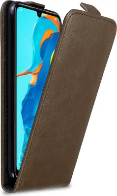 Immagine prodotto di Custodia Cadorabo per Huawei P30 LITE Custodia protettiva in marrone Custodia Flip per telefono cellulare Custodia Cover