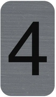 Zdjęcie produktu dla EXACOMPTA  67184E EXACOMPTA Selbstklebeschild Zahl "4", 25 x 44 mm