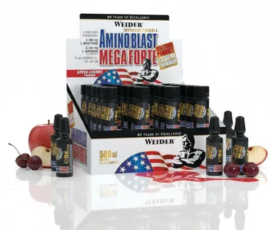 Produktbild von Weider Amino Blast Mega Forte 20x25 ml Ampullen Apfel-Kirsche
