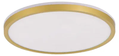 Zdjęcie produktu dla Plafon LED okrągły BOVE złoty 50W Odcienie bieli 3600lm tworzywo sztuczne wym:2,5x50x50cm IP20 Zuma Line