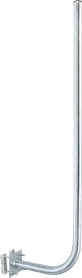 Produktbild von PremiumX 30cm Wandhalter 120cm Mast Ø 38mm mit Schellen Stahl Wand Halterung