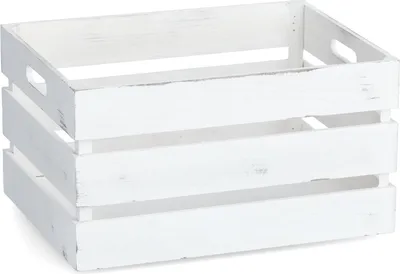 Obrázek produktu pro VINGRAINE WHITE, dřevěná - bílá, 39 x 29 x 21 cm, ZELLER