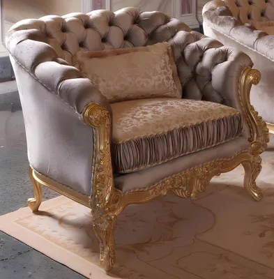 Zdjęcie produktu dla Tapicerowany fotel kanapa jednoosobowy fotel kanapa Chesterfield tekstylny 1 siedzisko