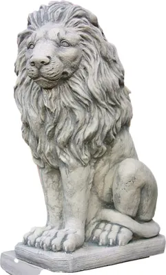 Produktbild von Schöner Löwe aus Steinguss perfekt für den Garten die Terrasse oder den Vorgarten ist Frostfest Witterungsbeständig und Neu 53cm H, 1551