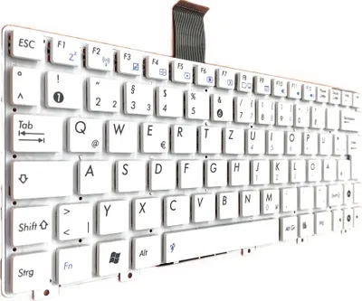 Produktbild von DEUTSCHE - Weiß ohne Rahm Tastatur für Asus Eee PC X101CH 1025 1025C 1025CE