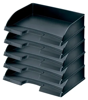 Produktbild von Leitz Briefkorb Querformat A4, 5er Pack, Briefablage in , Stapel