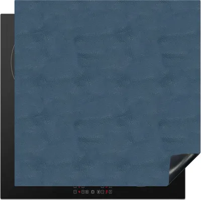Produktbild von KitchenYeah© Herdabdeckplatte Leder - Blau - Tiere , 78x78cm, Küche Deko, Glaskeramikkochfeld Herdabdeckung, Abdeckplatte fùr Kochfeld