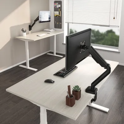 Produktbild von Brateck Monitorhalter LDT46-C012E Einarmige mechanische Feder