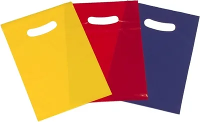 Produktbild von 10 Partytüten 28 cm x 19 cm farbig sortiert