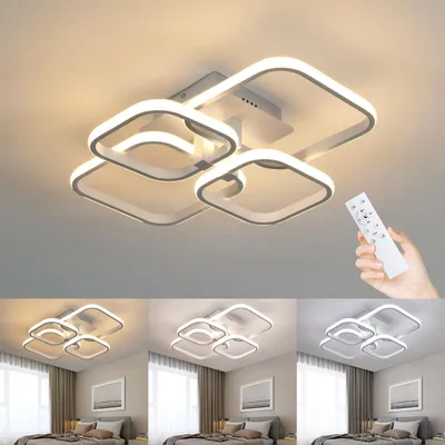 Obrázok produktu pre Elegantné LED stropné svietidlo s možnosťou stmievania, 48W, 5400 lúmenov, s diaľkovým ovládaním